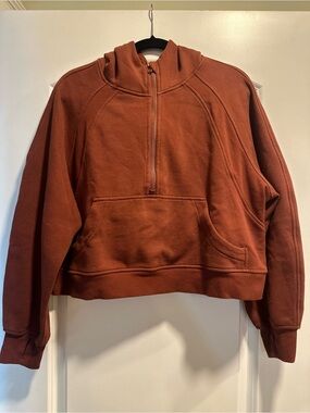 CRZ YOGA Rust Orange Pullover Hoodie